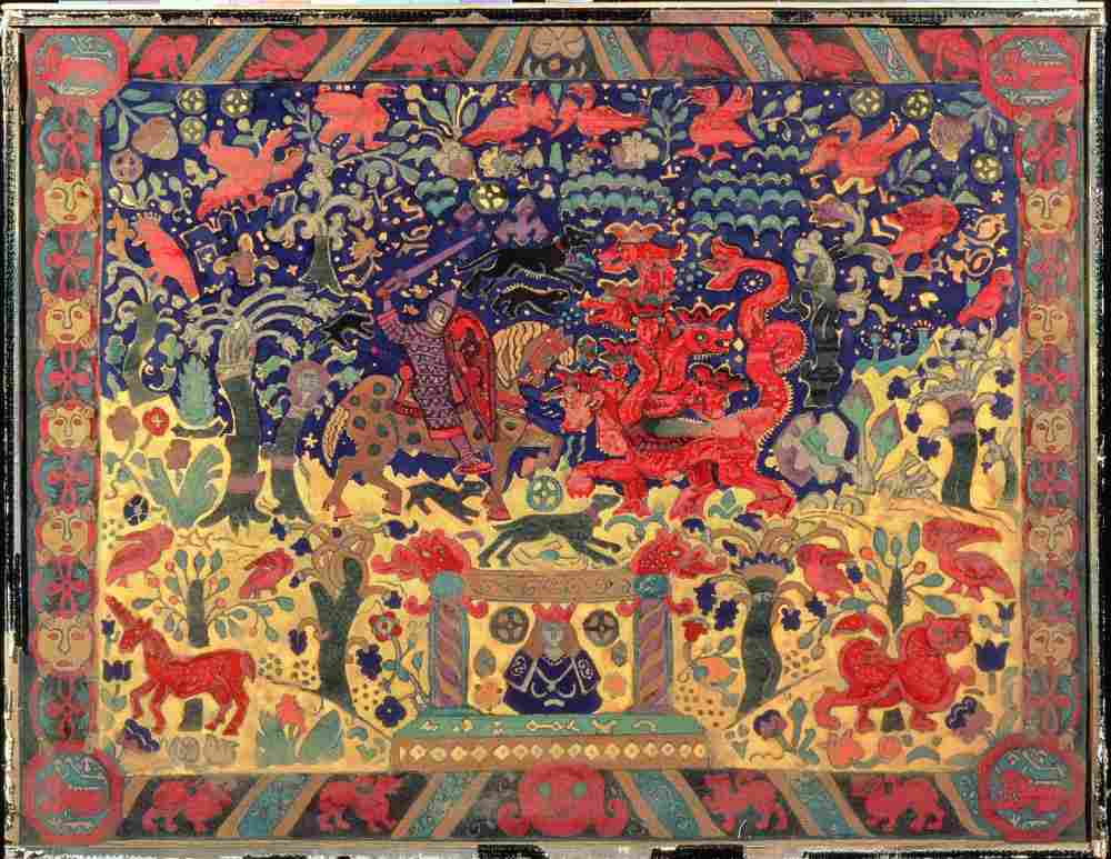 Battle with the Dragon à Nikolai Konstantinow. Roerich