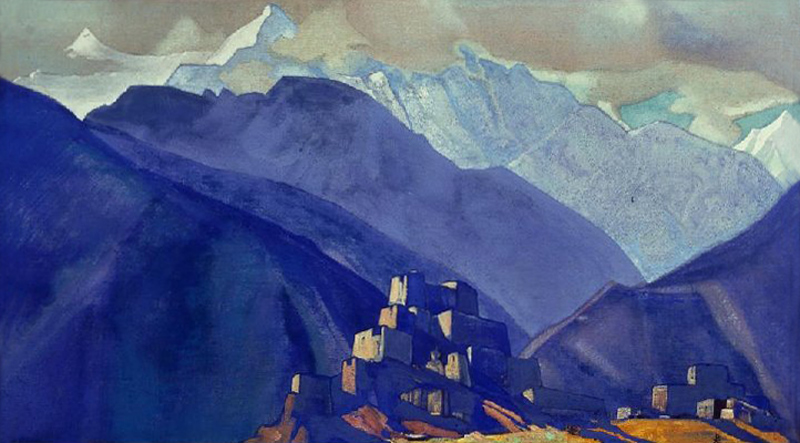Stranghild. Monastery in the mountains à Nikolai Konstantinow. Roerich