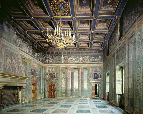 The 'Sala delle Prospettive' (Hall of Perspective) designed by Baldassarre Peruzzi (1481-1536) c.151 à 