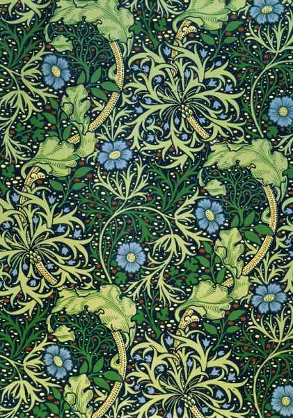 Seaweed Wallpaper Design, designed by William Morris (1834-96), printed by John Henry Dearle (1860-1 à 