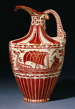 A Fine Maw And Co Pitcher Decorated by Walter Crane (1845-1915) à 