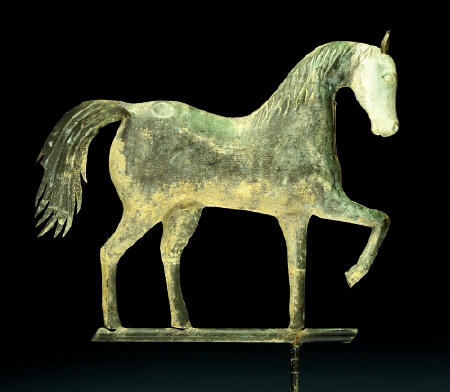 A Molded Copper And Cast Zinc Horse Weathervane à 