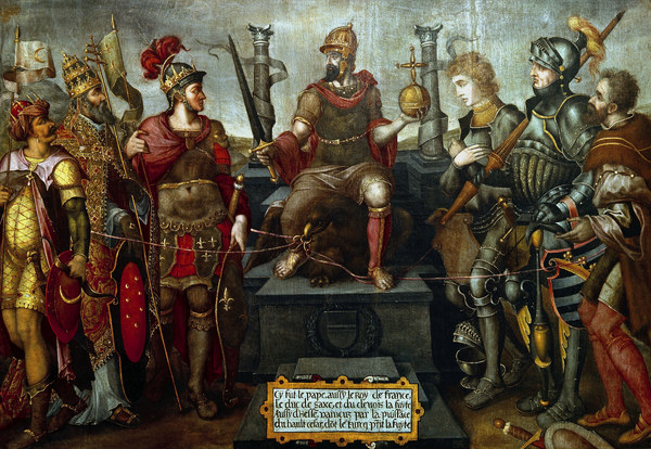 Allegorical Painting , Empire Charles V à 