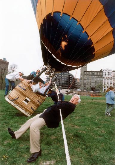 Actor Leslie Nielsen in Oslo for release of his film NAKED GUN 33 1/3: THE FINAL INSULT