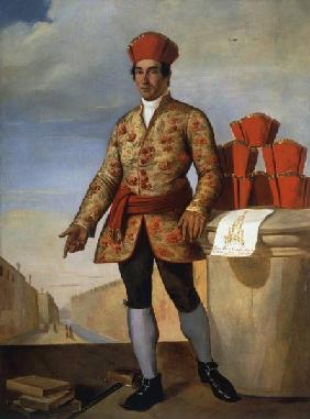 Portrait de Silvestro Ferrara/Peint.1765