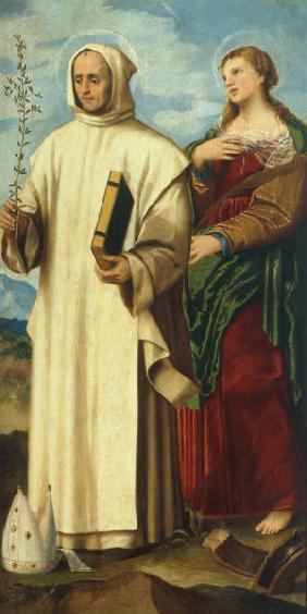 Bonifazio Veronese/St Bruno/S.Catherine