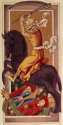 Death, tarot card, from the Gringonneur pack, 15th century, Italian à 