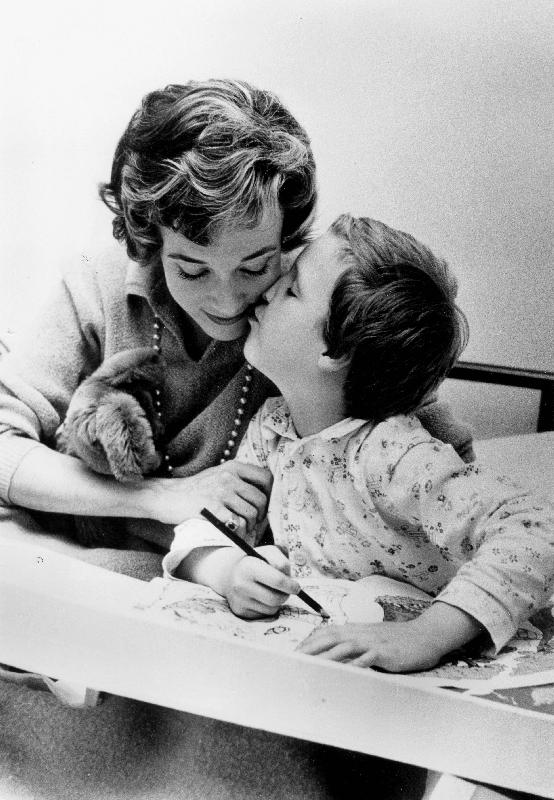 French Actress Micheline Presle with daughter Tonie Marshall à 