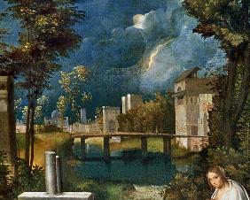 Giorgione, La tempete, Detail