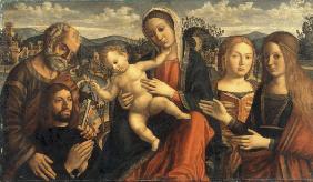 G. Mansueti/Vierge a l''Enfant et saints