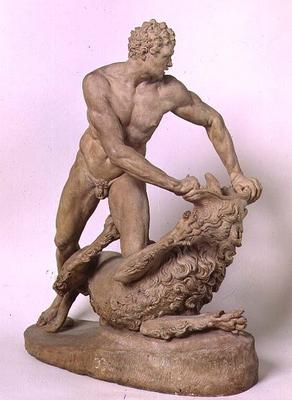 Hercules and the Nemean Lion, by Stefano Maderno (1576-1636) (terracotta) à 
