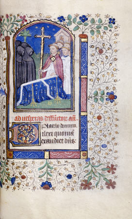Illustration Of A Burial Service From  A Book Of Hours à 