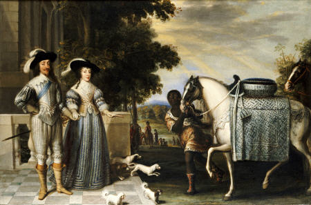 King Charles I And Queen Henrietta Maria Departing For The Chase à 