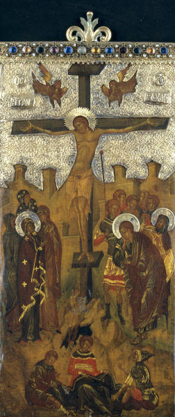 Crucifixion/Art byzantin/14e s. à 