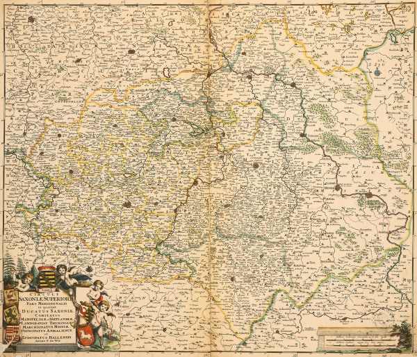 Map of Saxony à 