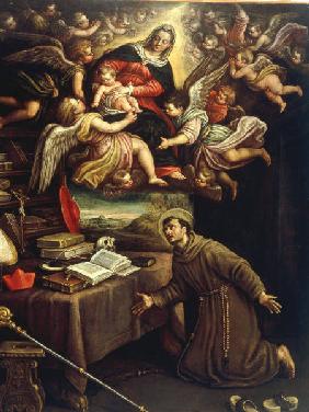 L.Bassano/La Vierge et saint Bonaventure