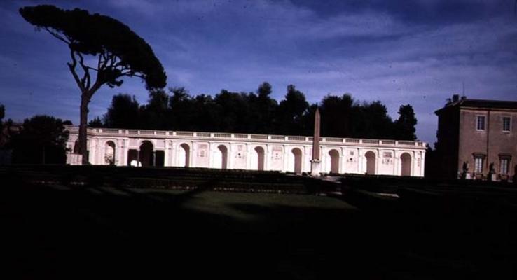 Lateral view of the arcaded terrace, designed by Nanni di Baccio Bigio (d.1568) and Bartolomeo Amman à 