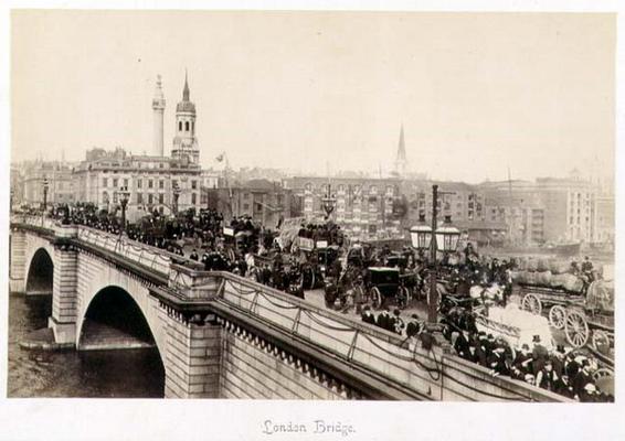 London Bridge, c.1880 (sepia photo) à 