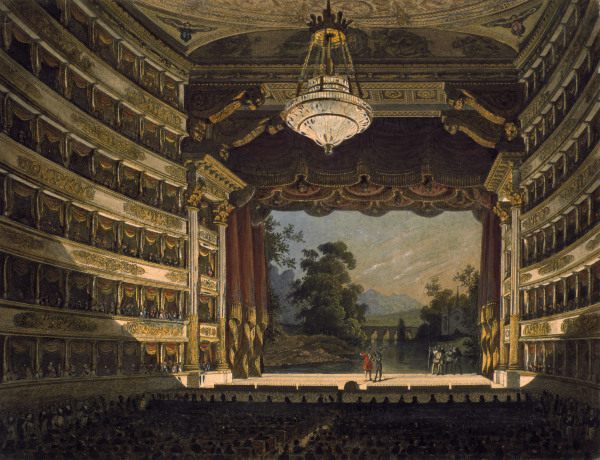 Milan, Scala , Interior view à 