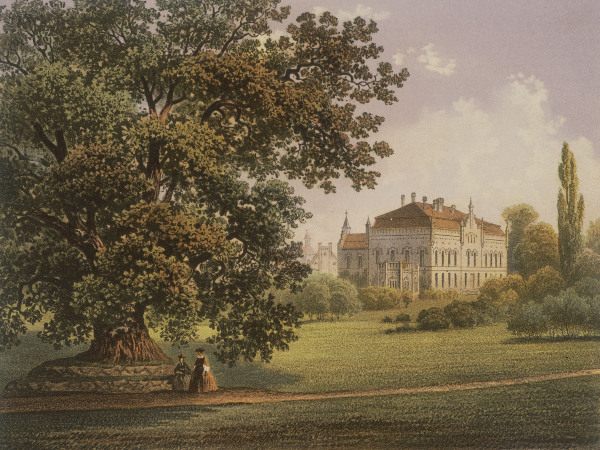 Nennhausen, castle , Col. lithogr. c.1860 à 