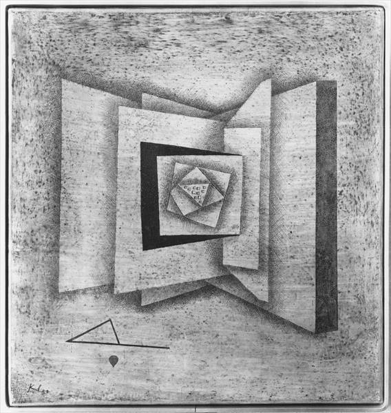 Open book, 1930 (oil on canvas) (b/w photo)  à 