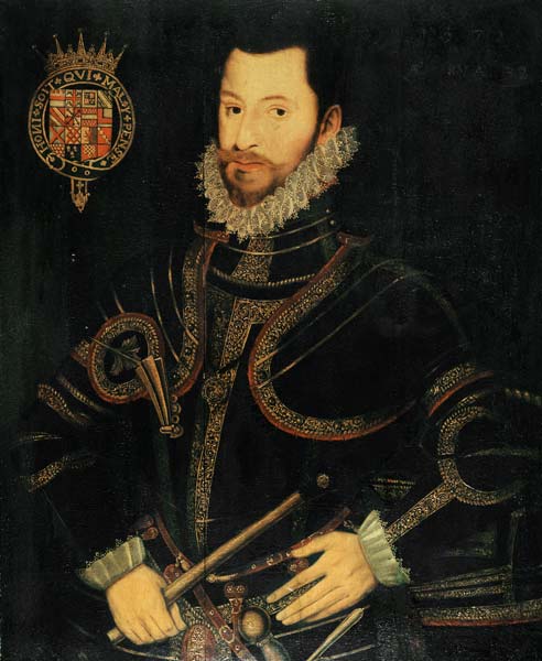 Portrait Of Robert Devereux (1566-1601), 2nd Earl Of Essex, Aged Thirty-Two, Half Length In Armour H à 