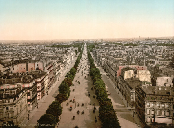Paris / Champs-Elysees / Photochrom à 