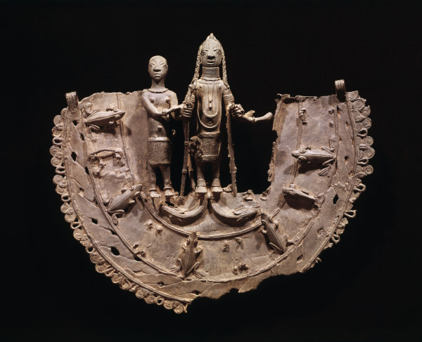 Pectoral, Benin, Nigeria / Bronze à 