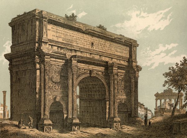 Rome , Arch of Septimus Severus à 