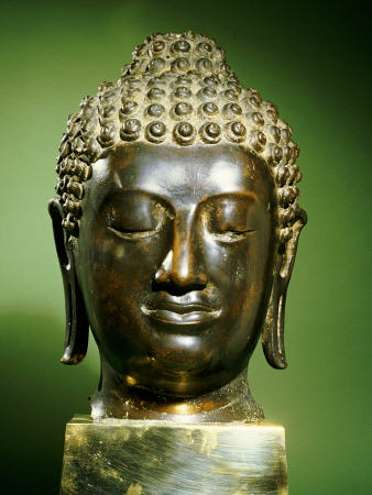 Sukhothai Bronze Head Of Buddha à 