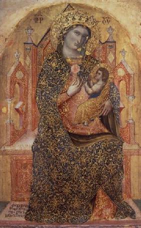 Vierge en Majeste / Peint. de Veneziano