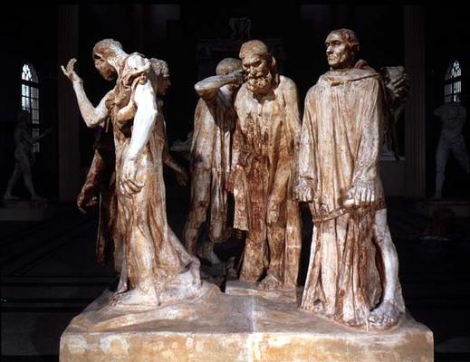 The Burghers of Calais, by Auguste Rodin (1840-1917), c.1889 (full-size plaster) à 
