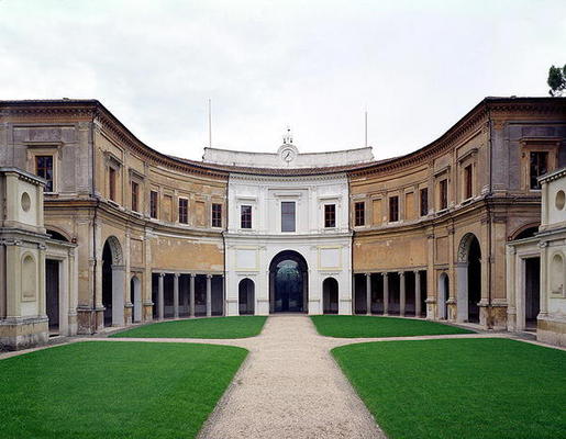 View of the courtyard facade, designed by Giacomo Vignola (1507-75) 1551-55 (photo) à 