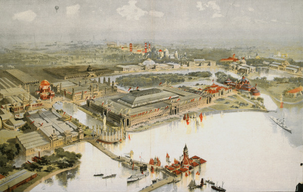 Worlds Fair Chicago 1893 , Woodcut à 