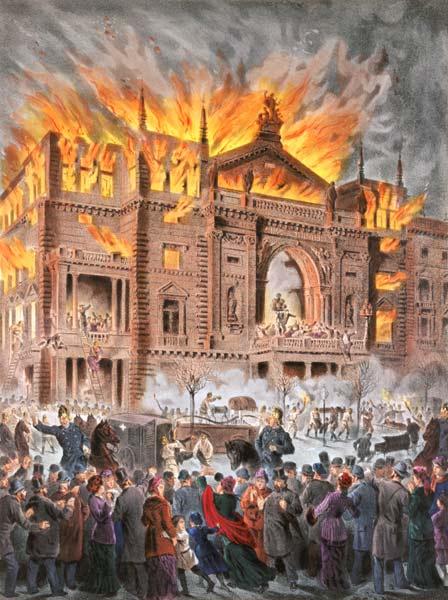 Le feu du théâtre d'anneau viennois 8. Décembre