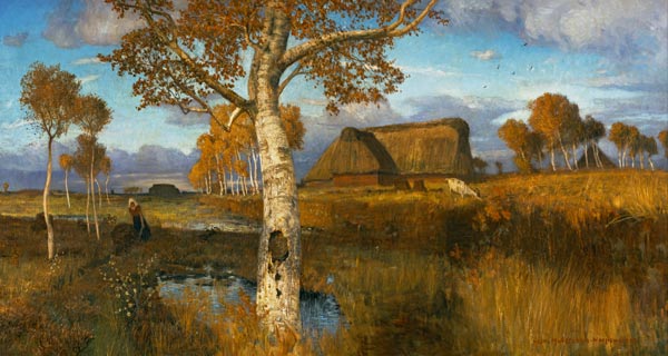 Le marais en automne à Otto Modersohn