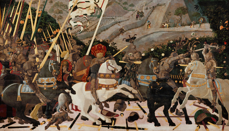 Niccolo da Tolentino dans la bataille de San Romano à Paolo Uccello