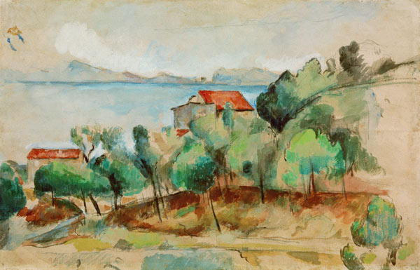 The bay of Estaque à Paul Cézanne