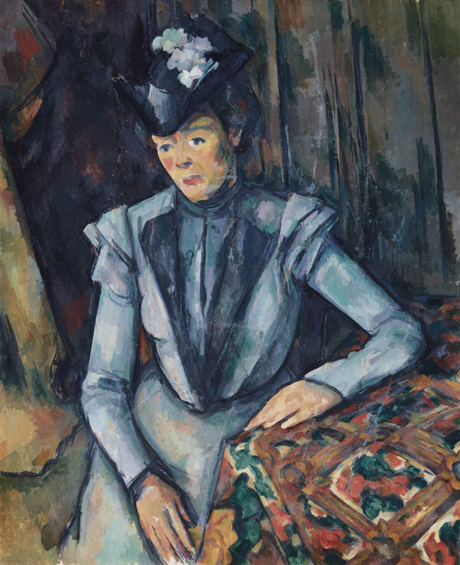 Lady in blue (Madame Cézanne) à Paul Cézanne