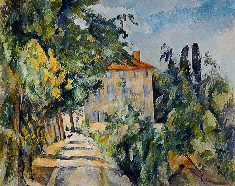 Maison au toit rouge à Paul Cézanne
