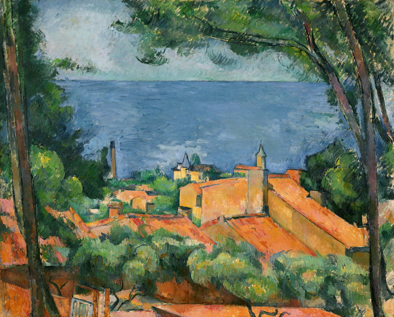La baie à l'Estaque à Paul Cézanne