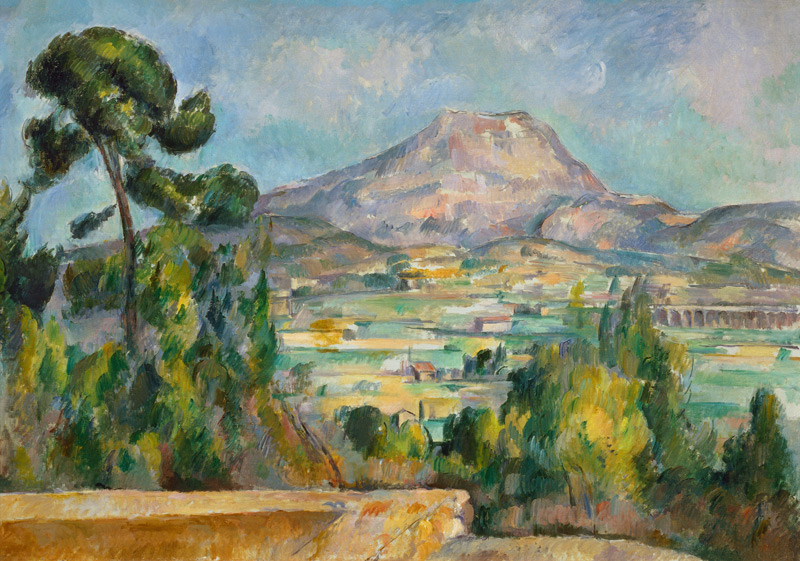 Montagne Sainte-Victoire - peinture huile sur toile de Paul Cézanne