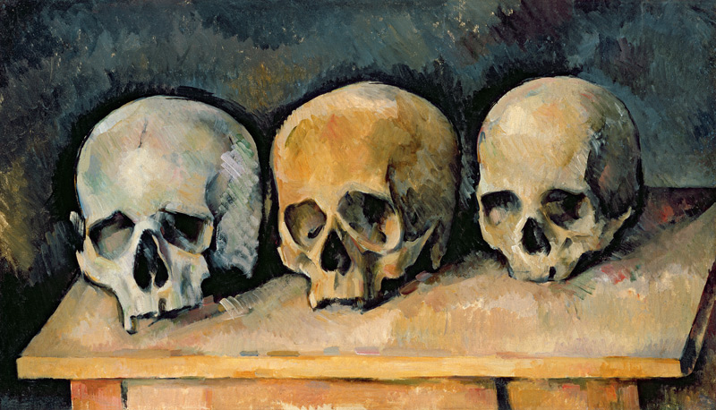 The Three Skulls à Paul Cézanne