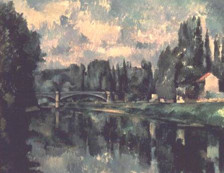 The Banks of the Marne at Creteil à Paul Cézanne
