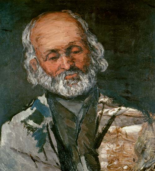 portait d'un homme âgé (Père Rouvel de Bennecourt) à Paul Cézanne