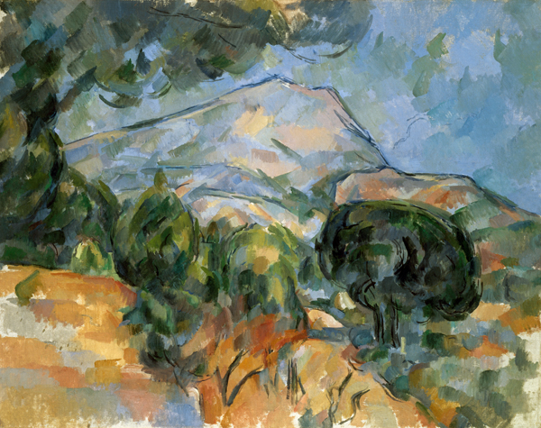 Montagne Sainte-Victoire au-dessus de la route du Tholonet à Paul Cézanne
