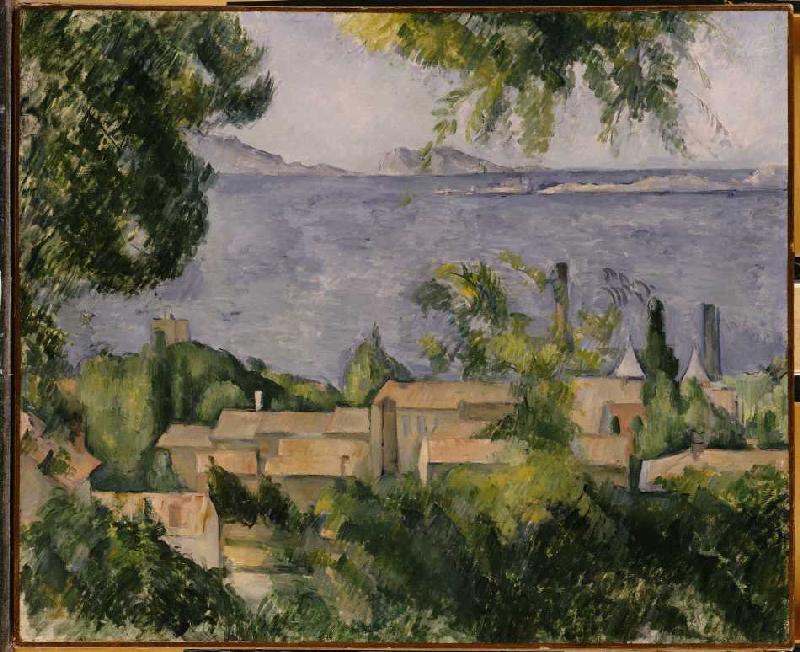Die Hausdächer von L'Estaque à Paul Cézanne