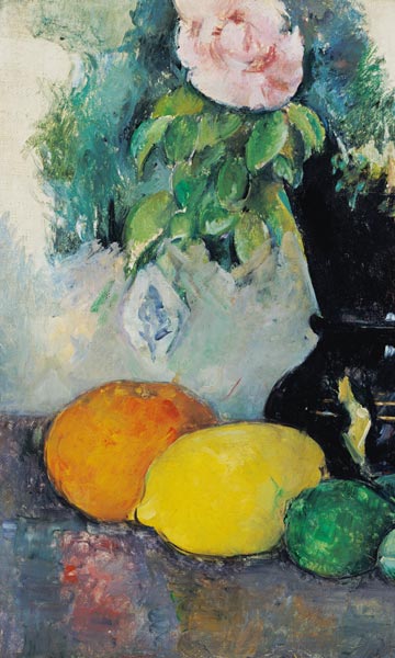 Flowers and fruits, c.1880 (see also 287552) à Paul Cézanne