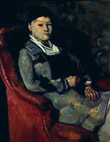 La femme de l'artiste dans le fauteuil à Paul Cézanne
