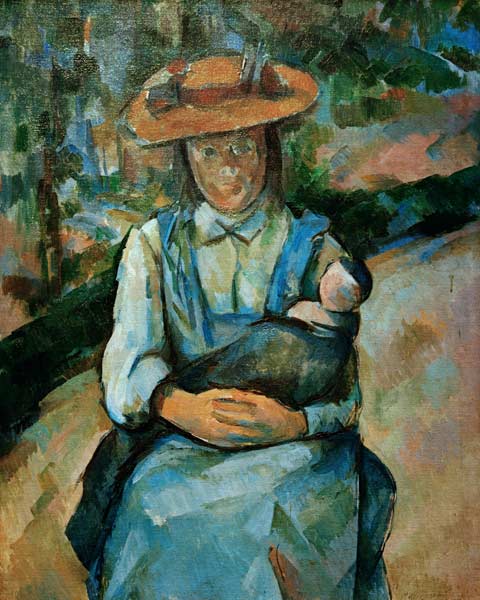 Jeune fille avec la poupée à Paul Cézanne